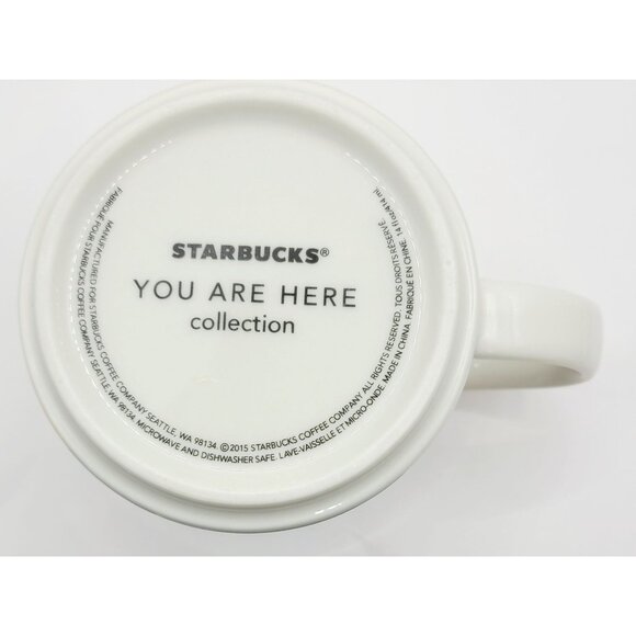 Starbucks New York "You Are Here" Collection Ceramic Mug 14oz Yellow Interior - Picture 6 of 8